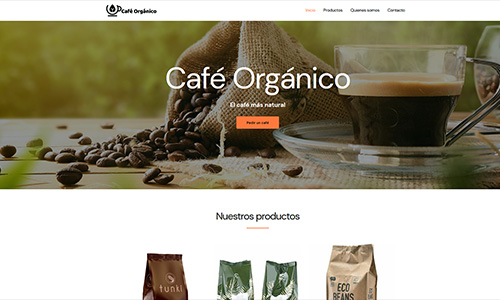 Imagen de la home de Café Orgánico